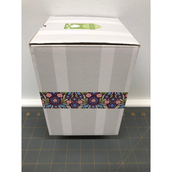 Scentsy Wispy Willow Mini Warmer Pink Frosted Glass with Leaves New Open box - Picture 8 of 9